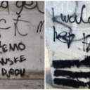 Precrtani uvredljivi grafiti na mostu “Franje Tuđmana“ u Čapljini