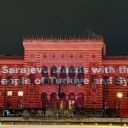Vijećnica osvijetljena u znak solidarnosti sa narodima Turske i Sirije