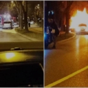 U Zenici se zapalio automobil u toku vožnje