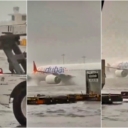 Potop na aerodromu u Dubaiju, avion se jedva kreće po pisti