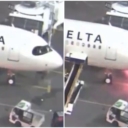 Drama na aerodromu u SAD-u: Avion se zapalio nakon slijetanja, putnici hodali po krilu