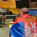 Vučić se u UN-u ogrnuo zastavom Srbije, obezbjeđenje tražilo da je skine