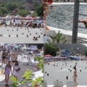 Spas od toplotnog vala: Veliki broj posjetilaca od jutros na Panonskim jezerima