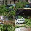 Nevrijeme ostavilo velike posljedice: Oborena stabla uništila automobile